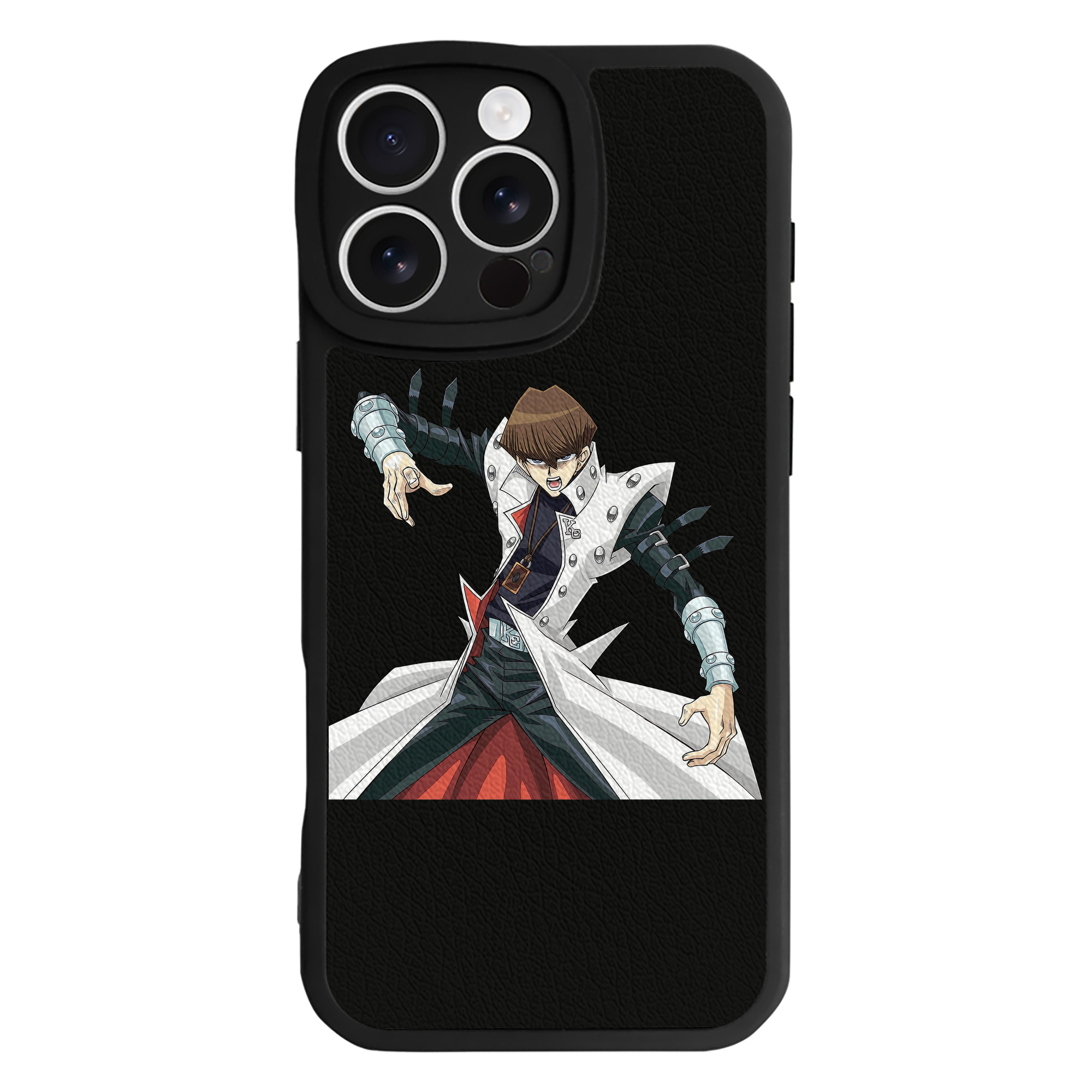 （画像用） 遊☆戯☆王 Yu-Gi-Oh! 【iPhone 16シリーズ対応】シリコンスマホケース（レザー調） 材質：シリコン
